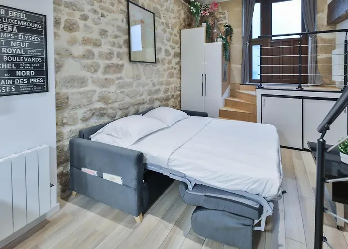 Clara - Modern Loft Sorbonne Notre-dame Historic Frühstückspension Paris